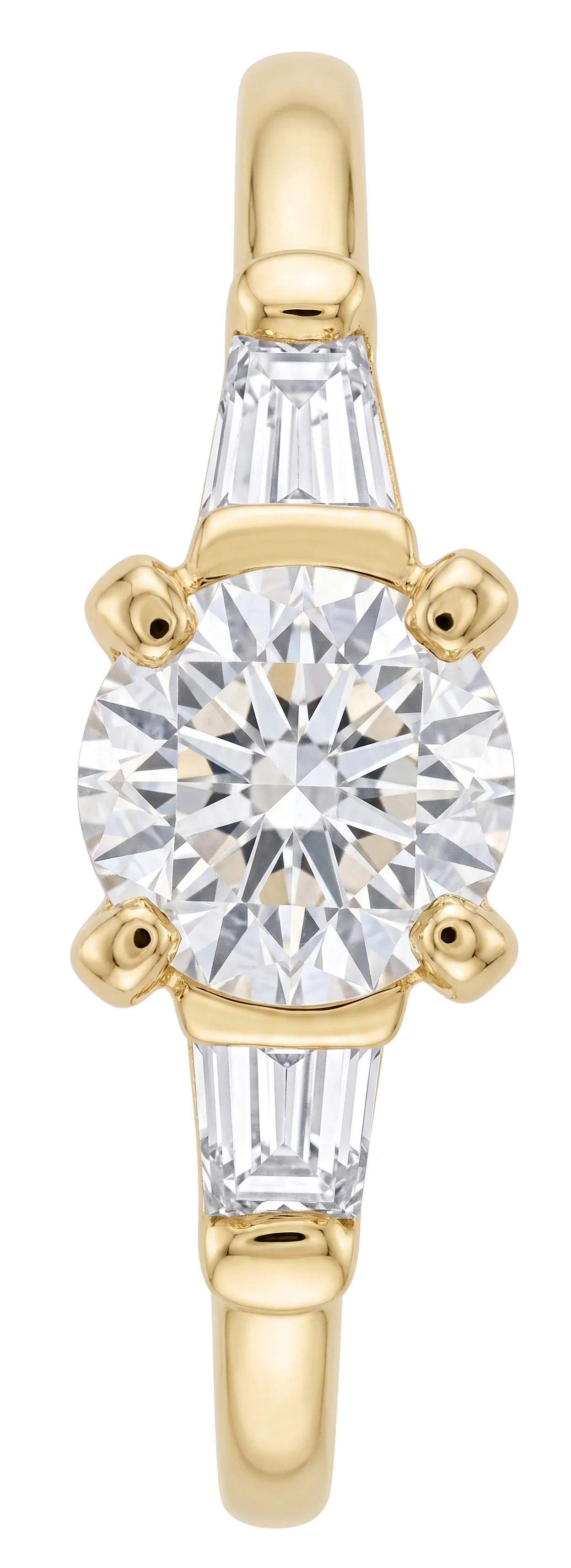 Gold and diamond ring